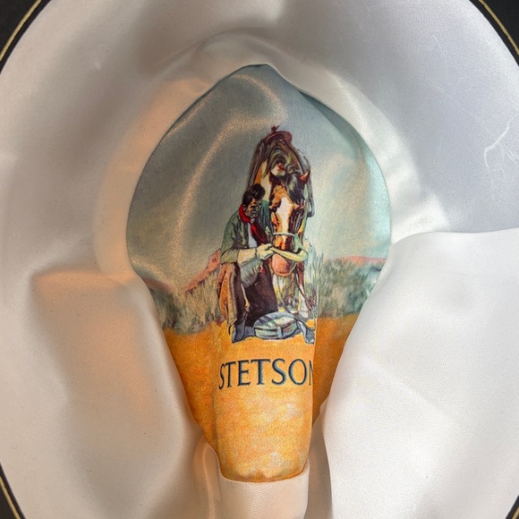 Stetson Size 7.5 Black Vintage 4X Beaver Cowboy Western Felt Hat - Picture 8 of 15